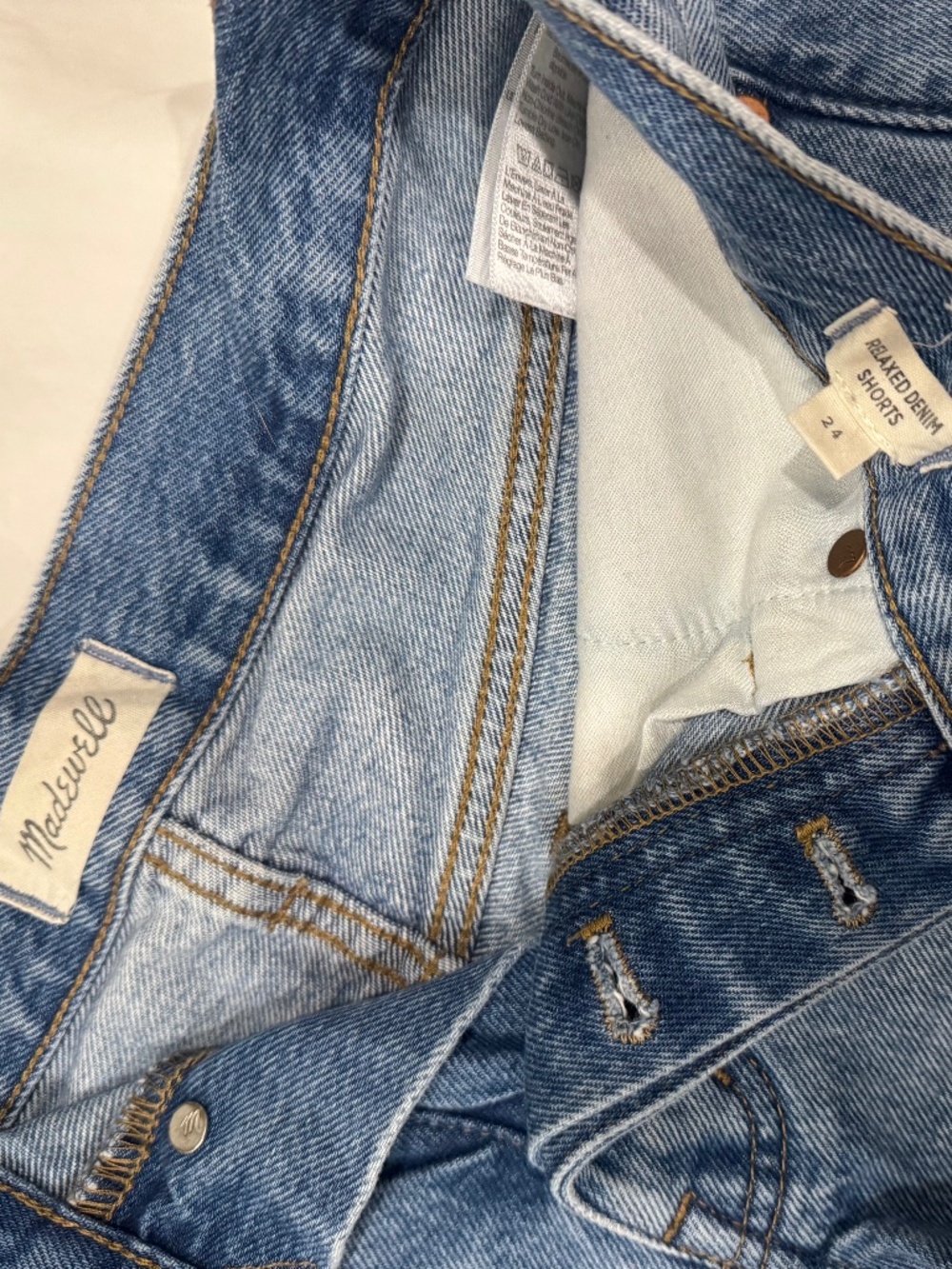 Madewell Relaxed Demin Shorts - size 24